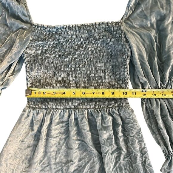 Celebrity Worn! Reformation Velvet Dress Albi Light Blue
smock Mini Size Small - Picture 10 of 16